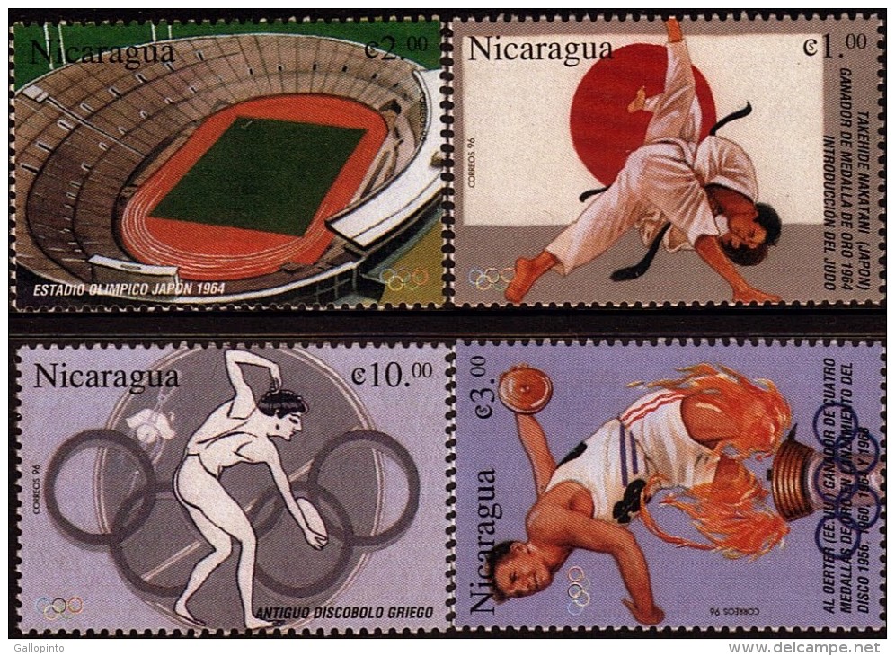 NICARAGUA ATLANTA '96 OLYMPICS Sc 2170-2173 MNH - Summer 1996: Atlanta