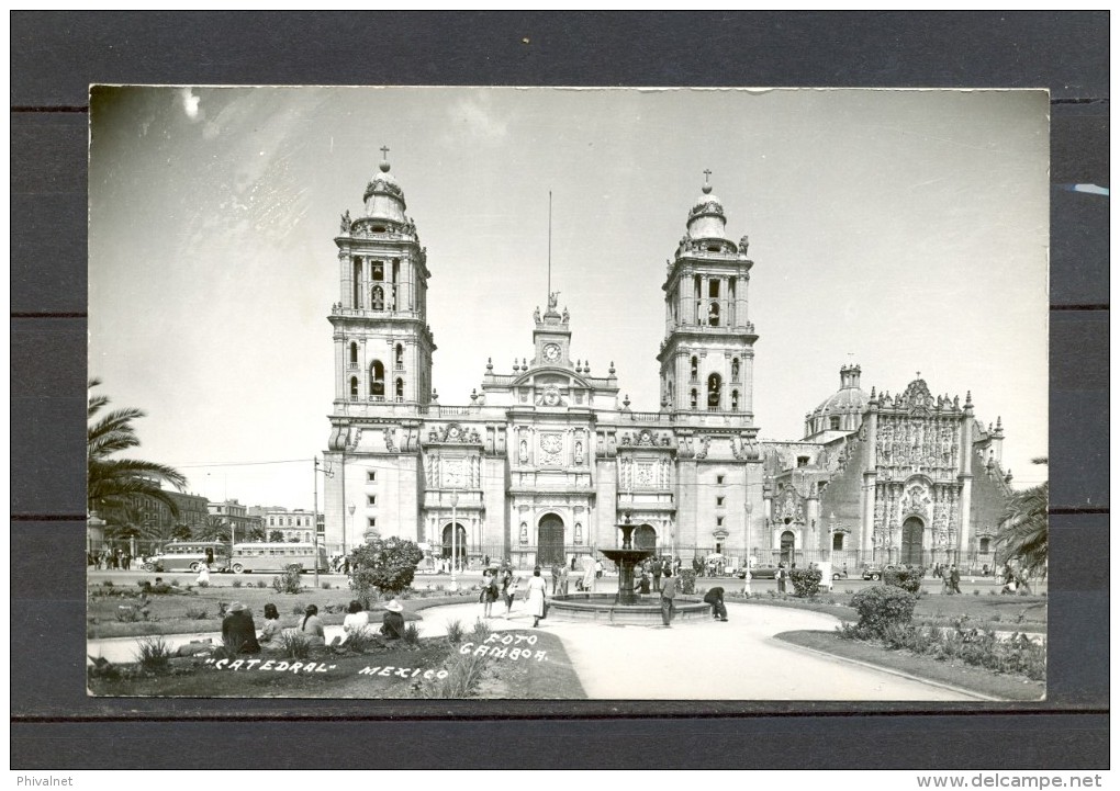 MÉXICO, TARJETA POSTAL SIN CIRCULAR, CATEDRAL - Mexique