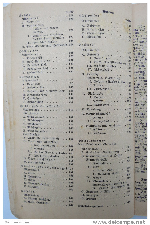 "Dr. Oetker Schul-Kochbuch" Ausgabe D Von 1939 - Manger & Boire