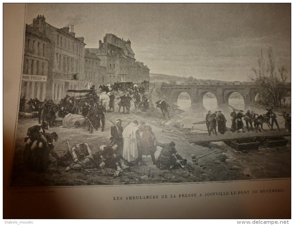 1871 PARIS assiégé 1870-1871 par J. Claretie avec nomb. illustrations dont couleurs:P. de Chavannes,Gustave Doré, etc..