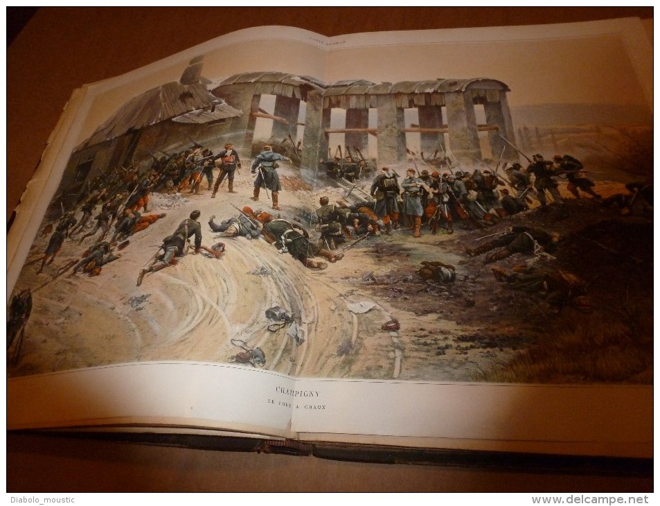 1871 PARIS assiégé 1870-1871 par J. Claretie avec nomb. illustrations dont couleurs:P. de Chavannes,Gustave Doré, etc..