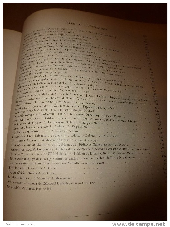 1871 PARIS assiégé 1870-1871 par J. Claretie avec nomb. illustrations dont couleurs:P. de Chavannes,Gustave Doré, etc..