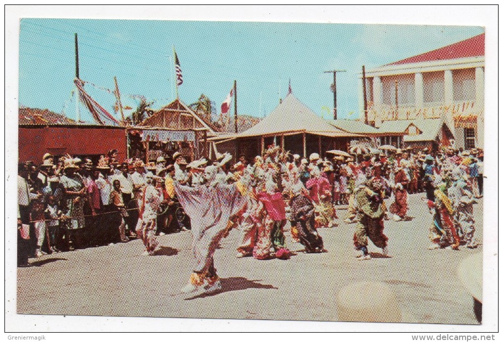 Cpsm - St.Thomas U.S. Virgin Islands - Gally Festooned Clowns Prance Through The Streets At Carnival - Iles Vierges - Vierges (Iles), Amér.