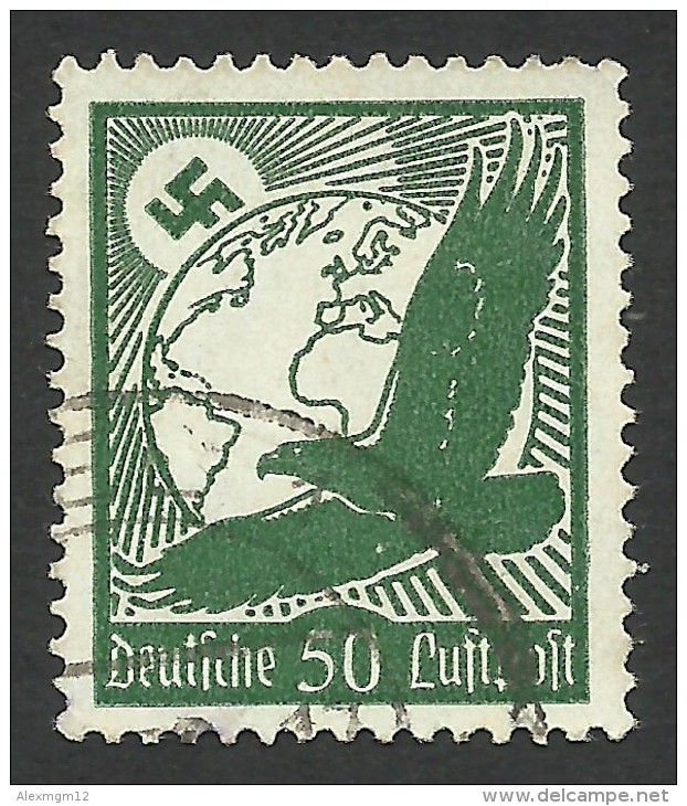 Germany 50 Pf. 1934, Sc # C52, Mi # 535, Used - Airmail & Zeppelin