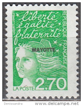 Mayotte 1997 Yvert 48 Neuf ** Cote (2015) 1.80 Euro Marianne De Luquet - Nuovi