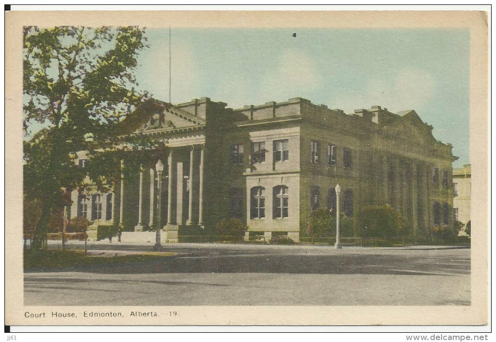 ALBERTA COURT HOUSE EDMONTON  CARTE NEUVE BON ETAT - Edmonton