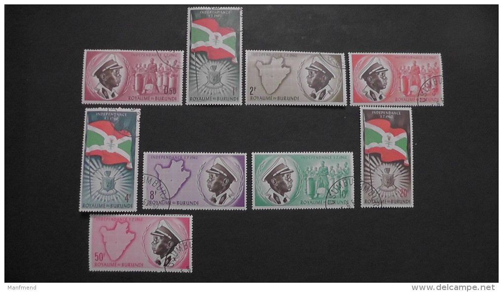Burundi - 1969 - Mi:25-33A O - Look Scan - Used Stamps