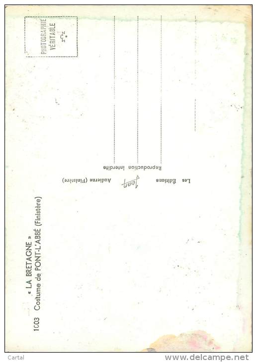 CPM - 29 - Costume De PONT-L'ABBE - Pont L'Abbe
