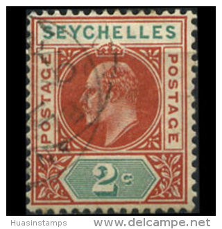 SEYCHELLES 1906 - Scott# 52 King 2c Used No Gum(XW021) - Seychellen (1976-...)