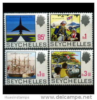 SEYCHELLES 1969 - Scott# 265A-8 History 95c-3.5r MNH (XW495) - Seychellen (1976-...)