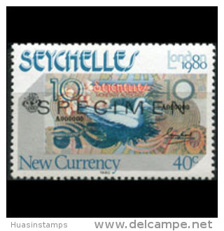 SEYCHELLES 1980 - Scott# 448 London Specimen 40c MNH (XW558) - Seychelles (1976-...)