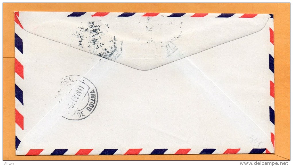 Lisbon To Boloma 1941 Portugal Air Mail Cover - Lettres & Documents