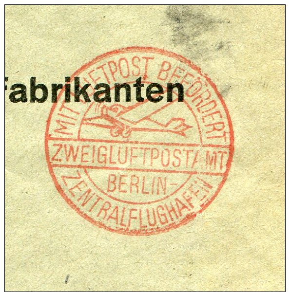 FINNLAND / 1934 / Lupo-Bf. Helsinki Nach Berlin / Dort Roter Lupo-o Berlin-Zentralflughafen (A350) - Storia Postale