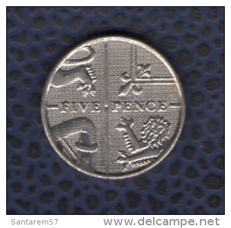Royaume Uni 2010 Pièce De Monnaie Coin 5 Five Pence Queen Elizabeth II - 5 Pence & 5 New Pence