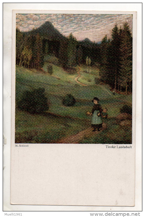 Nr. 3965,  Schöne AK Von Matthäus Schiestl, Tiroler Landschaft - Schiestl, Matthäus