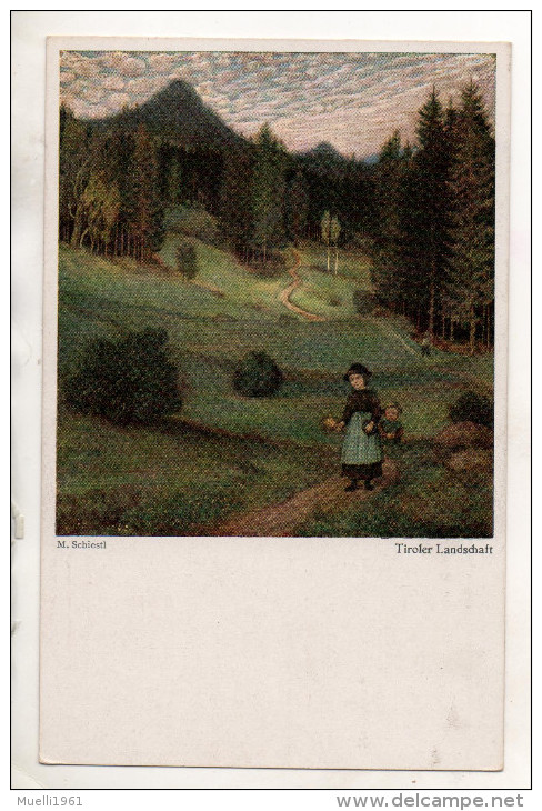 Nr. 3965,  Schöne AK Von Matthäus Schiestl, Tiroler Landschaft - Schiestl, Matthaeus