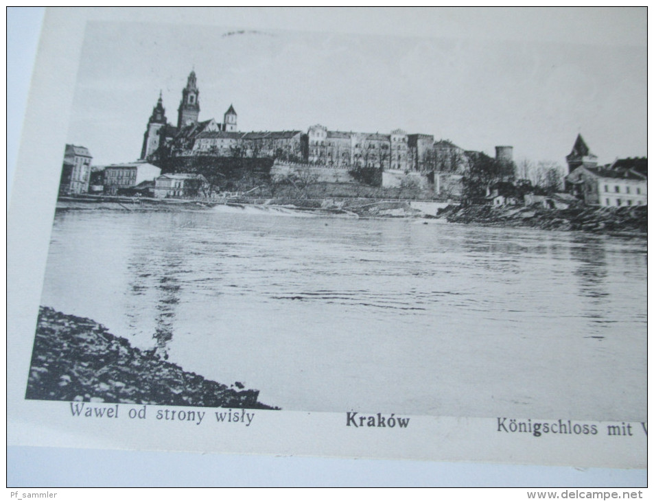 AK Österreich / Polen 1913. Krakow. Wawel Od Strony Wisly. Königschloss Mit Weichsel. - Polen