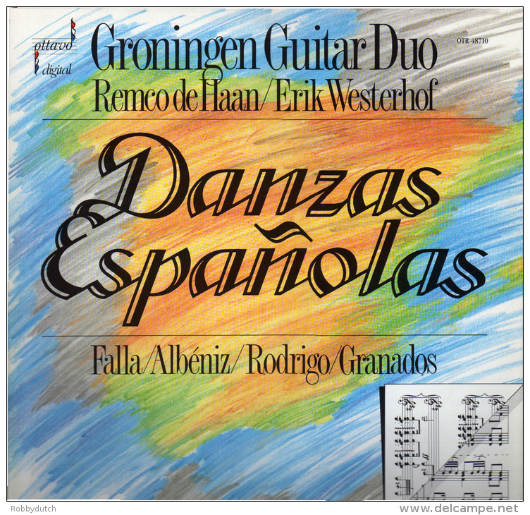 * LP *  GRONINGEN GUITAR DUO REMCO DE HAAN/ERIK WESTERHOF - DANZAS ESPAÑOLAS (Handsigned EX!!!) - Autógrafos