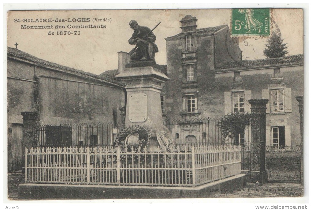 85 - SAINT-HILAIRE-DES-LOGES - Monument Des Combattants De 1870-71 - Saint Hilaire Des Loges