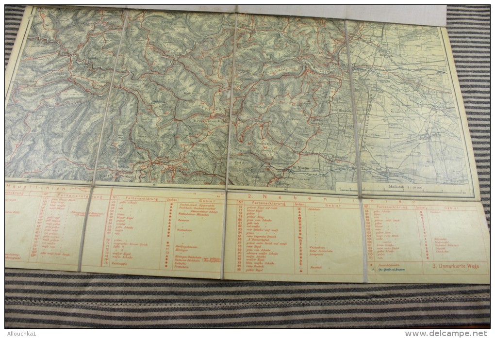 NEUSTADT RHEINLAND die PFALZ BLATT IV UBERSICHT ZUR KARTE PFALZERWAL->GEOGRAPHISCHER DIENSTKARTE TOPOGRAPHIQUE PALATINAT