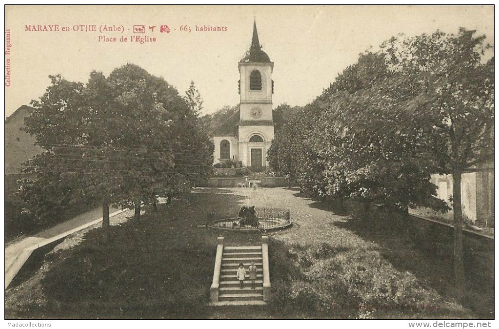 Maraye-en-Othe (Aube) Place De L'Eglise - Marcilly