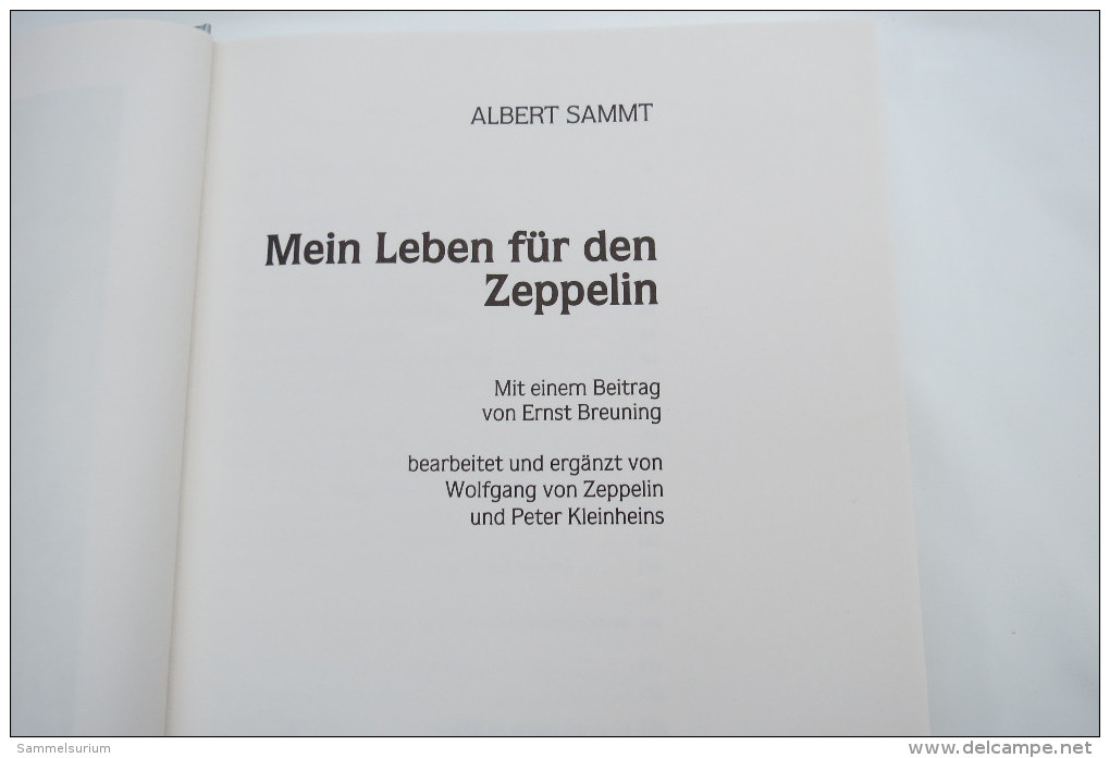 Albert Sammt "Mein Leben Für Den Zeppelin" - Biografía & Memorias