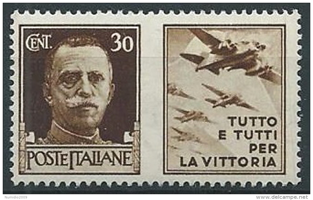 1942 REGNO PROPAGANDA DI GUERRA 30 CENT MNH ** - T81-3 - Kriegspropaganda