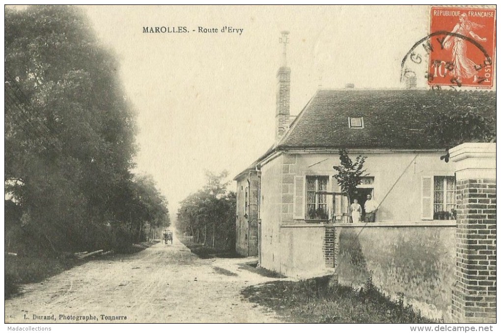Marolles-sous-Lignières (Aube) Route D'Ervy - Marcilly