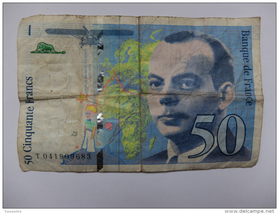 BILLET FRANCE - P.157 - 50 FRANCS - 1997 - ANTOINE DE ST EXUPERY - AVION - PETIT PRINCE - 50 F 1992-1999 ''St Exupéry''