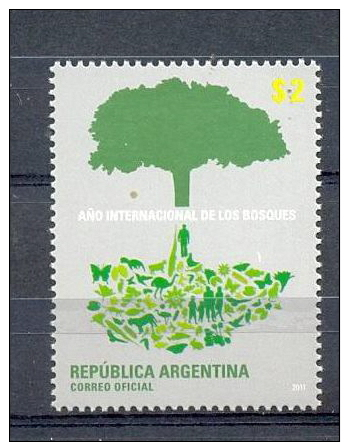 ARGENTINA SERIE 1v 2011 INTERNATIONAL FOREST YEAR * BOIS BOSQUES * MNH - Unused Stamps