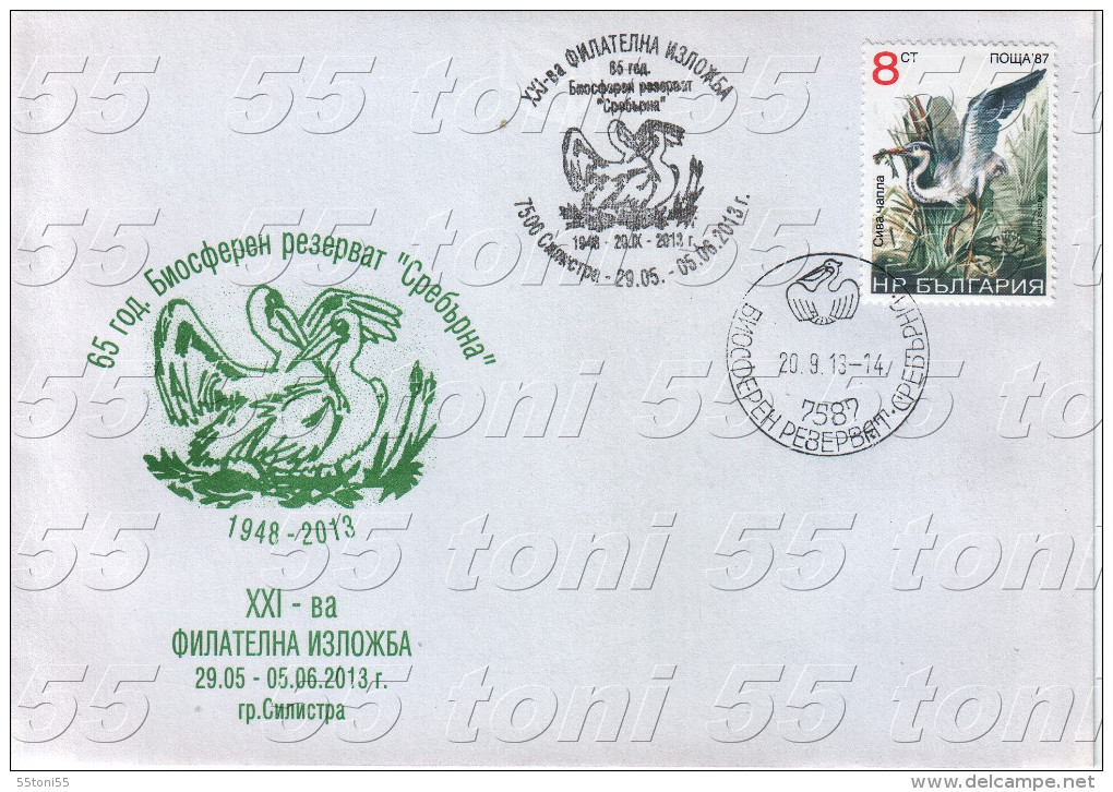 Bulgarie / Bulgaria 2013  21st Philatelic Exhibition Silver Reserve Birds Pelican - Pélicans