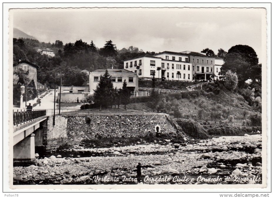 VERBANIA - INTRA - OSPEDALE CIVILE E CENACOLO DI ZOVERALLO - 1960 - Verbania