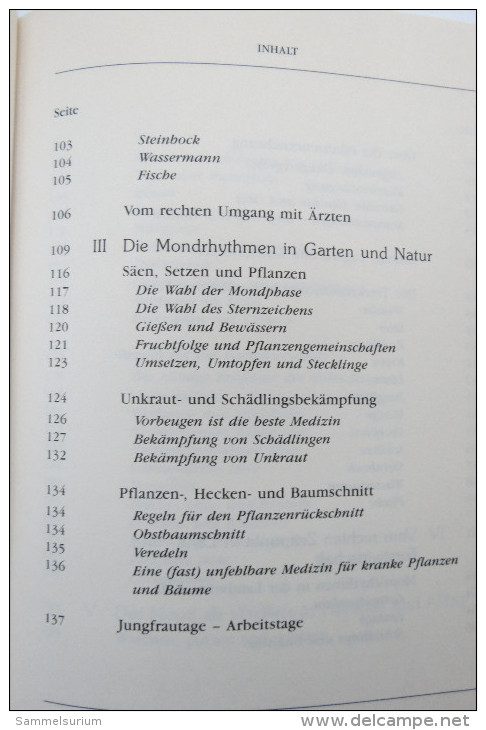 Johanna Paungger/Thomas Poppe "Vom Richtigen Zeitpunkt" Die Anwendung Des Mondkalenders Im Täglichen Leben - Gezondheid & Medicijnen