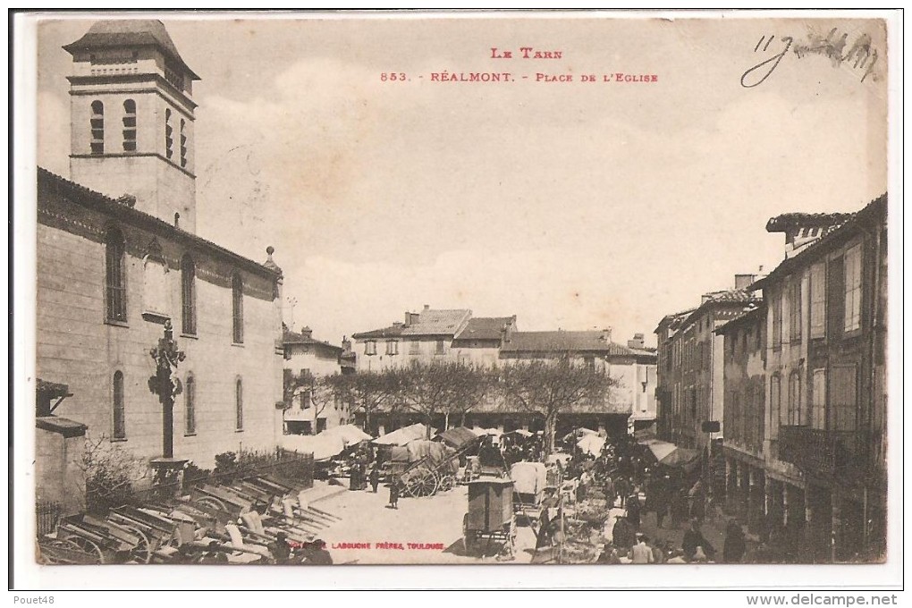 81 - REALMONT - Place De L'Eglise - Realmont