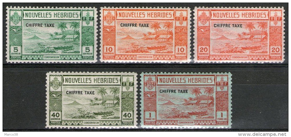 Nelles-HEBRIDES:  Taxe N°11/15 *     - Cote 80€ - - Postage Due