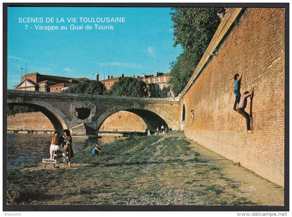 CPM - TOULOUSE - Scènes De La Vie Toulousaine - 4ème Série - Varappe Au Quai De Tounis - Toulouse