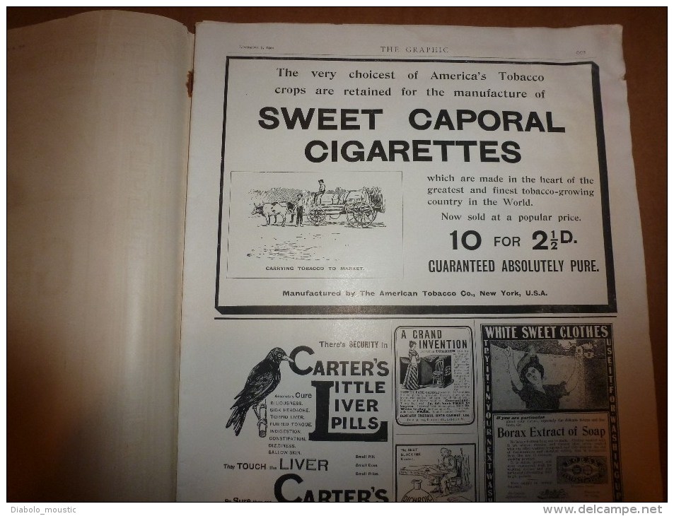 November 9, 1901 : THE GRAPHIC And ILLUSTRATED WEEKLY NEWSPAPER (Strand 190 London) - Autres & Non Classés