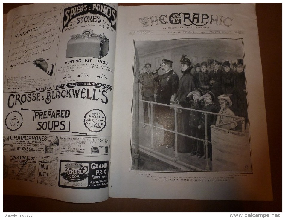 November 9, 1901 : THE GRAPHIC and ILLUSTRATED WEEKLY NEWSPAPER (Strand 190 London)