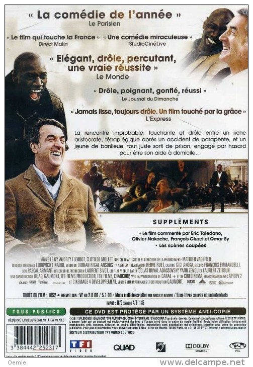 Intouchables  °°° Francois Cluzet Et Omar Sy - Comédie