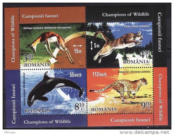 Roumanie 2015 - Animaux Bloc Neuf** - Unused Stamps