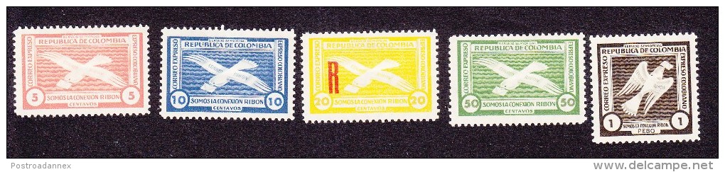Colombia, Scott #Unlisted, Mint Hinged, Somos La Conexion Ribon Stamps, Issued - Colombia