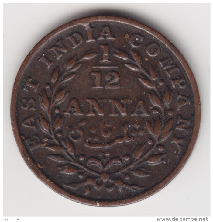 @Y@    East India Company 1/12 Anna 1835  (2745) - Inde