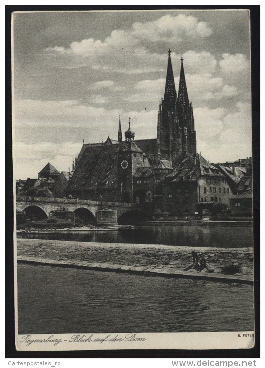 Regensburg-blick Auf Den Dom-used,perfect Shape - Strasburg