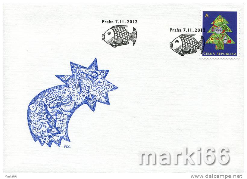 Czech Republic - 2012 - Christmas - FDC (first Day Cover) - FDC