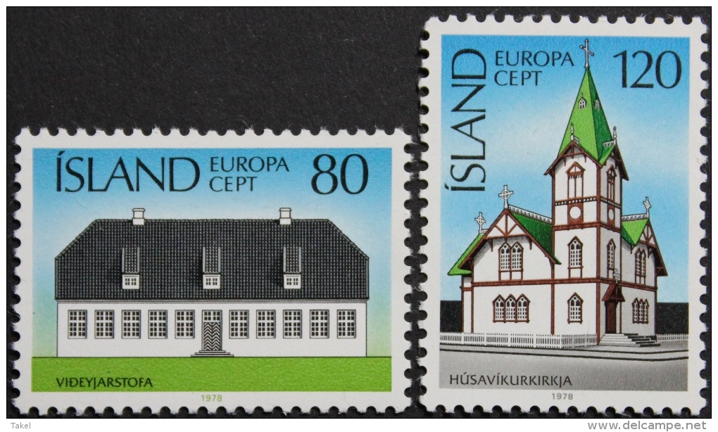 IJsland, Europa – Monumenten - Unused Stamps