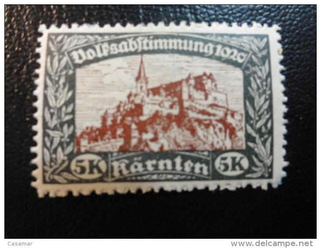 KARNTEN Carinthie Local Stamp 1920 Propagandamenken WW1 Abstimmung Plebiscite Austria - Nuevos