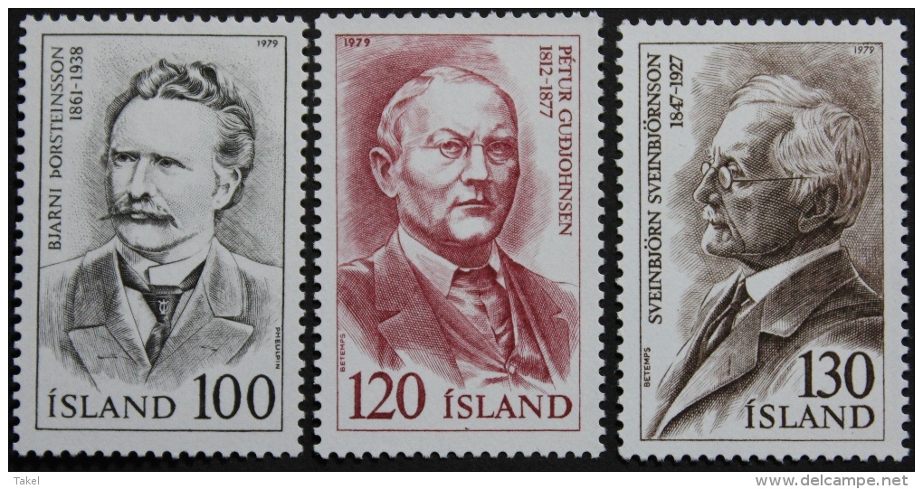 IJsland, Bekende Personen - Unused Stamps