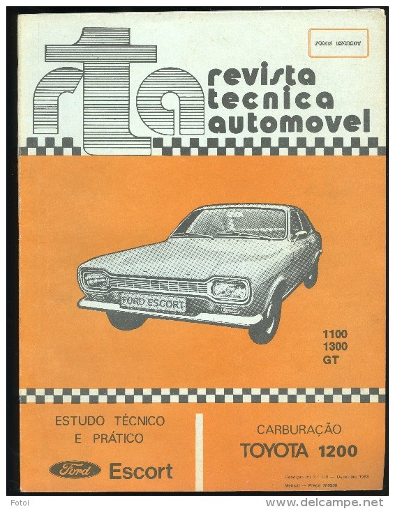 1983 RTA REVISTA TECNICA AUTOMOVEL FORD ESCORT MAGAZINE - Transportation