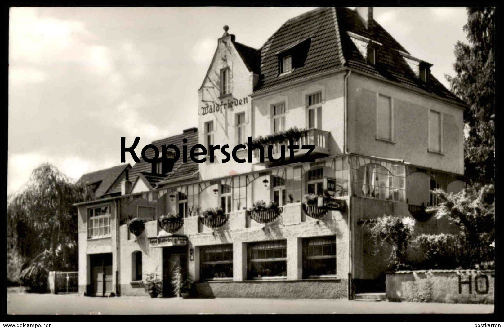 ÄLTERE POSTKARTE HENNEF SIEG HOTEL WALDFRIEDEN DAB Bier Beer Ansichtskarte Cpa Postcard AK - Hennef