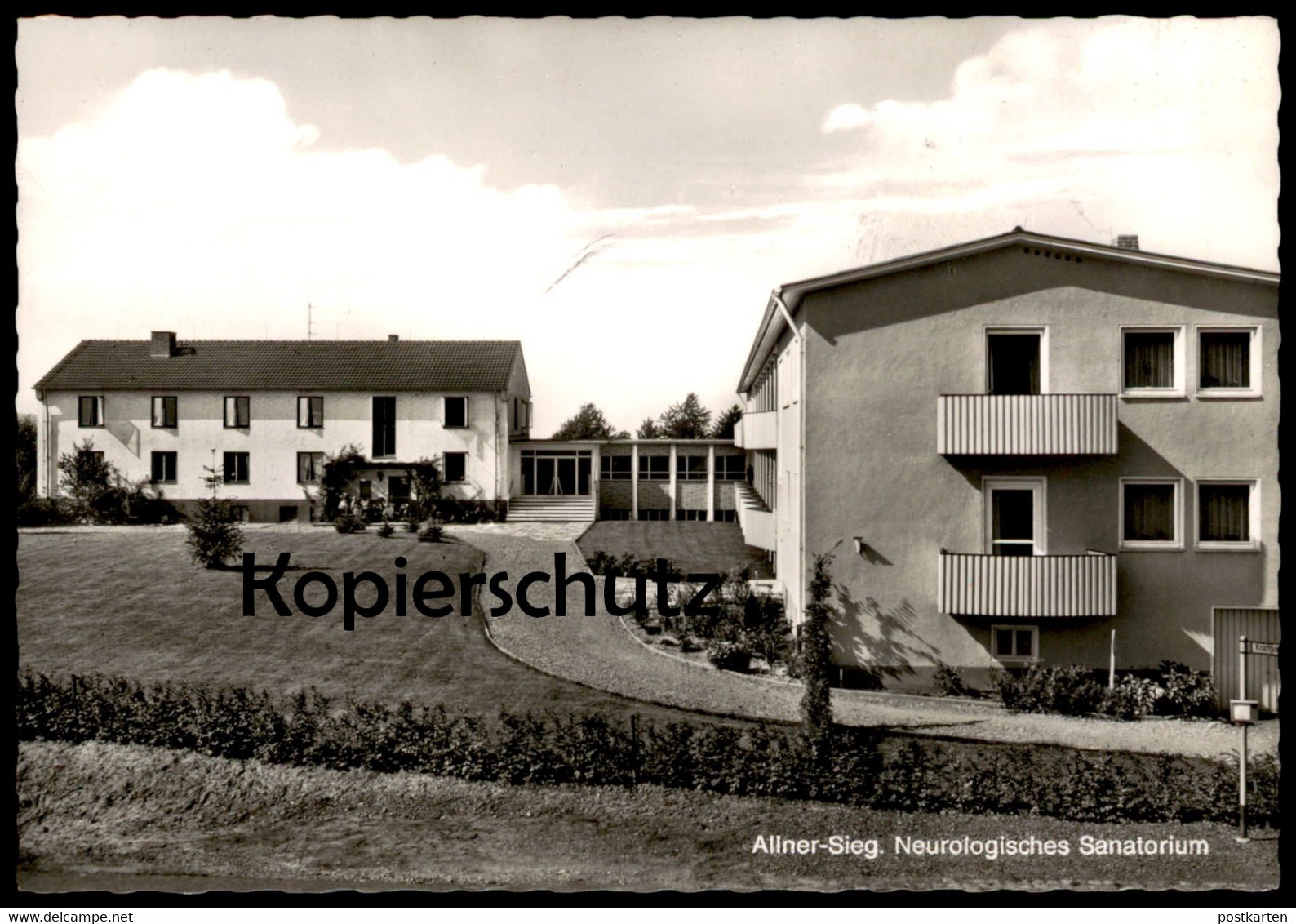 ÄLTERE POSTKARTE ALLNER SIEG NEUROLOISCHES SANATORIUM 1968 HENNEF Hospital Ansichtskarte Cpa Postcard AK - Hennef